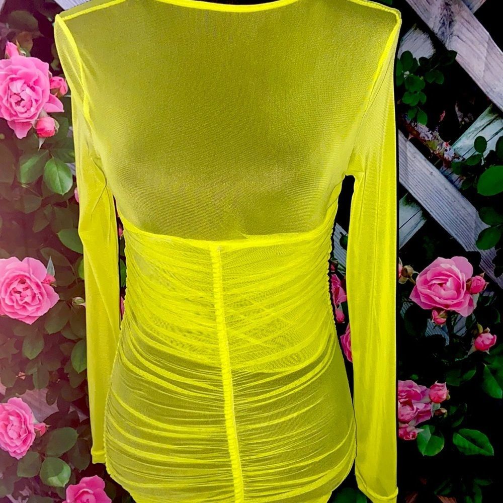 Lime dress.